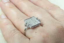 Load image into Gallery viewer, Natural Diamond set ladies Cocktail ring. natural diamonds and 18ct gold. Dress, cocktail, anniversary,statement ring. Perfect Gift idea