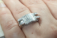 Load image into Gallery viewer, Natural Diamond set ladies Cocktail ring. natural diamonds and 18ct gold. Dress, cocktail, anniversary,statement ring. Perfect Gift idea
