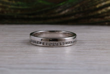 Load image into Gallery viewer, Full Circle Diamond set Platinum or yellow Gold Band