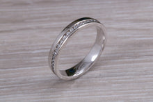 Load image into Gallery viewer, Full Circle Diamond set Platinum or yellow Gold Band