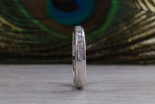 Load image into Gallery viewer, Diamond set Band, 60% set with top grade Round cut Diamonds