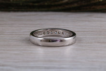 Load image into Gallery viewer, Diamond set Band, 60% set with top grade Round cut Diamonds