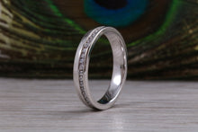 Load image into Gallery viewer, Full Circle Diamond set Platinum or yellow Gold Band