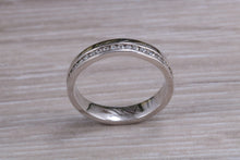 Load image into Gallery viewer, Full Circle Diamond set Platinum or yellow Gold Band
