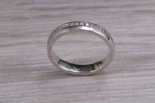 Load image into Gallery viewer, Full Circle Diamond set Platinum or yellow Gold Band