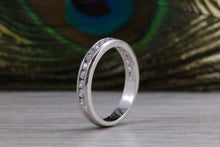 Load image into Gallery viewer, Diamond set Band, 60% set with top grade Round cut Diamonds