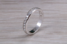 Load image into Gallery viewer, Diamond set Band, 60% set with top grade Round cut Diamonds