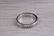 Load image into Gallery viewer, Diamond set Band, 60% set with top grade Round cut Diamonds