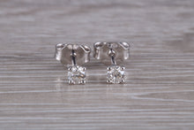 Load image into Gallery viewer, Simple Everyday Wear Diamond Solitaire Stud Earrings
