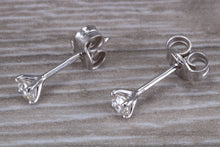 Load image into Gallery viewer, Simple Everyday Wear Diamond Solitaire Stud Earrings