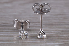 Load image into Gallery viewer, Simple Everyday Wear Diamond Solitaire Stud Earrings