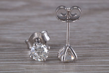 Load image into Gallery viewer, Timeless Diamond Solitaire Stud Earrings
