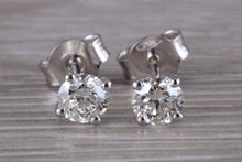 Load image into Gallery viewer, Timeless One carat Diamond Solitaire Stud Earrings