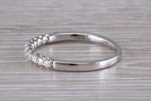 Load image into Gallery viewer, Half Circle Diamond set White Gold Band