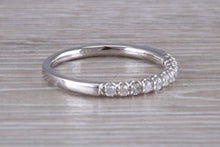 Load image into Gallery viewer, Half Circle Diamond set White Gold Band