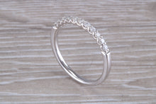 Load image into Gallery viewer, Half Circle Diamond set White Gold Band