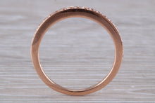 Load image into Gallery viewer, Round cut Diamond set 18ct Rose Gold Band