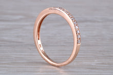 Load image into Gallery viewer, Round cut Diamond set 18ct Rose Gold Band