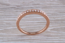 Load image into Gallery viewer, Round cut Diamond set 18ct Rose Gold Band