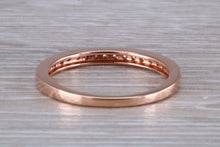 Load image into Gallery viewer, Round cut Diamond set 18ct Rose Gold Band