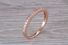 Load image into Gallery viewer, Round cut Diamond set 18ct Rose Gold Band