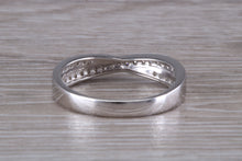 Load image into Gallery viewer, Diamond Crossover set White Gold Ring