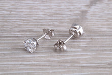 Load image into Gallery viewer, Diamond Cluster set White Gold Stud Earrings