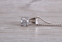 Load image into Gallery viewer, Simple Diamond Solitaire set White Gold Necklace