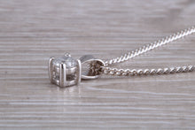 Load image into Gallery viewer, Simple Diamond Solitaire set White Gold Necklace