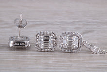 Load image into Gallery viewer, Diamond Earrings with Matching Diamond Necklace