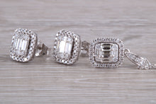 Load image into Gallery viewer, Diamond Earrings with Matching Diamond Necklace