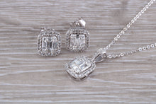 Load image into Gallery viewer, Diamond Earrings with Matching Diamond Necklace