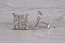 Load image into Gallery viewer, Two carats Diamond set Stud Earrings