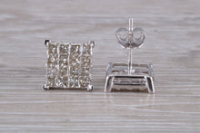 Load image into Gallery viewer, Two carats Diamond set Stud Earrings
