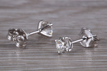 Load image into Gallery viewer, Timeless Diamond Solitaire Stud Earrings