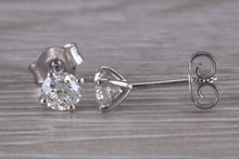 Load image into Gallery viewer, Timeless One carat Diamond Solitaire Stud Earrings