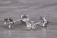Load image into Gallery viewer, Timeless One carat Diamond Solitaire Stud Earrings