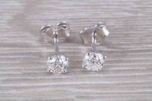 Load image into Gallery viewer, Timeless One carat Diamond Solitaire Stud Earrings