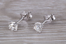 Load image into Gallery viewer, Timeless One carat Diamond Solitaire Stud Earrings