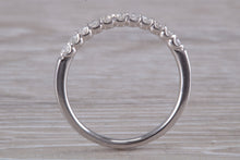 Load image into Gallery viewer, Half Circle Diamond set White Gold Band