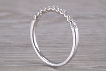 Load image into Gallery viewer, Half Circle Diamond set White Gold Band