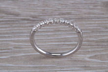 Load image into Gallery viewer, Half Circle Diamond set White Gold Band
