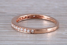 Load image into Gallery viewer, Round cut Diamond set 18ct Rose Gold Band