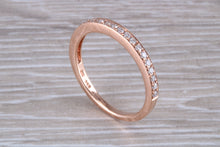 Load image into Gallery viewer, Round cut Diamond set 18ct Rose Gold Band