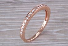 Load image into Gallery viewer, Round cut Diamond set 18ct Rose Gold Band