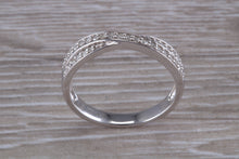 Load image into Gallery viewer, Diamond Crossover set White Gold Ring