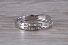 Load image into Gallery viewer, Diamond Crossover set White Gold Ring