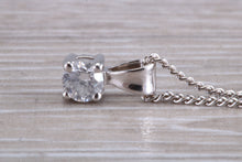 Load image into Gallery viewer, Simple Diamond Solitaire set White Gold Necklace