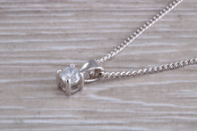 Load image into Gallery viewer, Simple Diamond Solitaire set White Gold Necklace