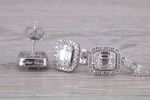 Load image into Gallery viewer, Diamond Earrings with Matching Diamond Necklace